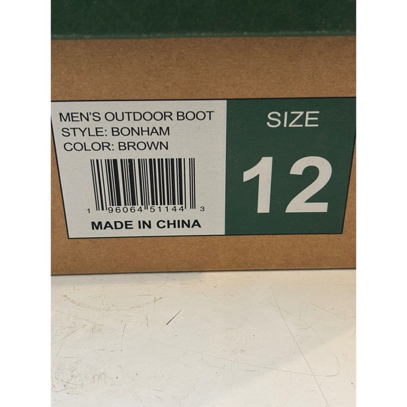 Eddie Bauer Bonham Mens Outdoor Hiking Boots Brown Waterproof Leather Size 12 NE - Picture 2 of 4